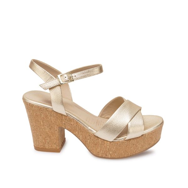Sandalia D'orsay Casual Dorado - Mod. 7371