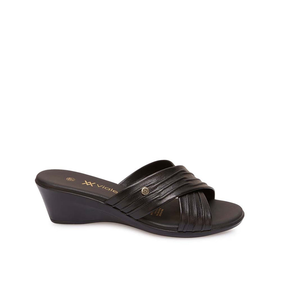 Sandalia Slide Casual Negro - Mod. 5495