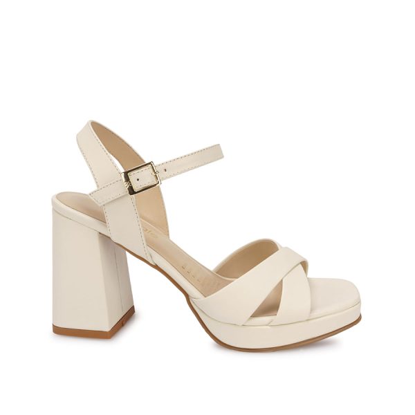 Sandalia D'orsay Casual Hueso - Mod. 4780