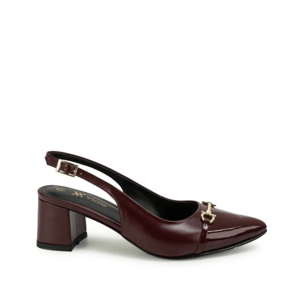 Zapato Stiletto Vestir Burgundy
