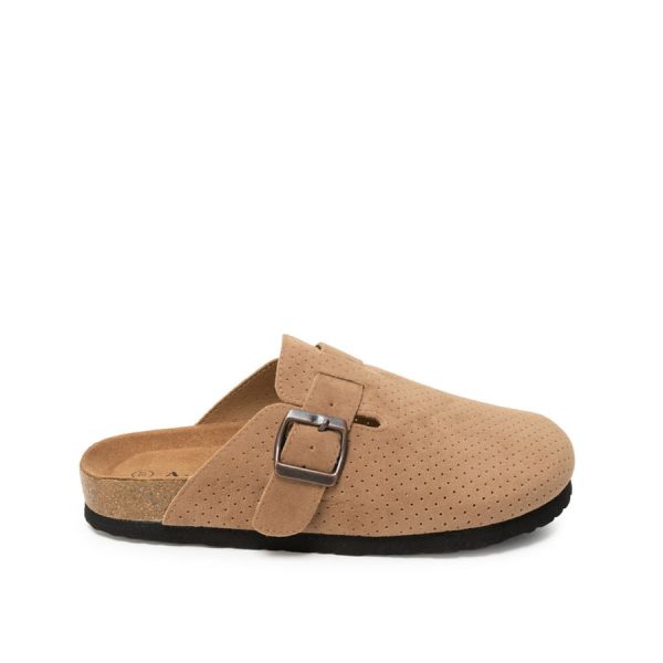 Sandalia Sueco Casual Camel