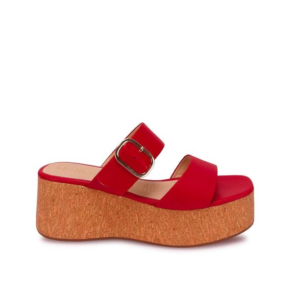 Sandalia Slide Casual Rojo - Mod. 5605