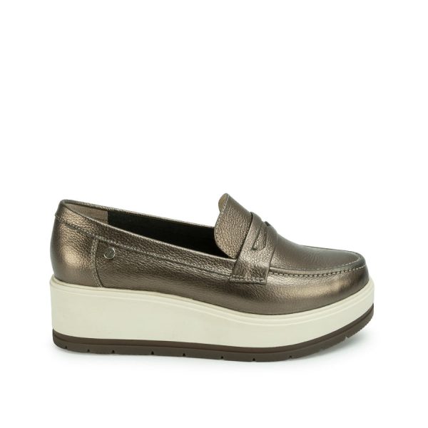 Zapato Mocasin Casual Plata/Quem