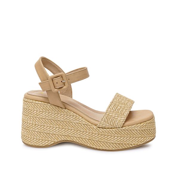 Sandalia D'orsay Casual Beige - Mod. 4196