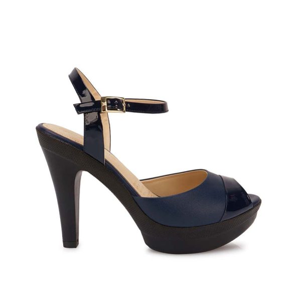 Sandalia D'orsay Casual Azul - Mod. 9451