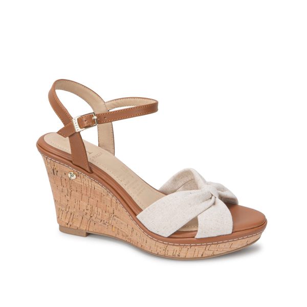 Sandalia D'Orsay Casual Hueso - Mod. 2141