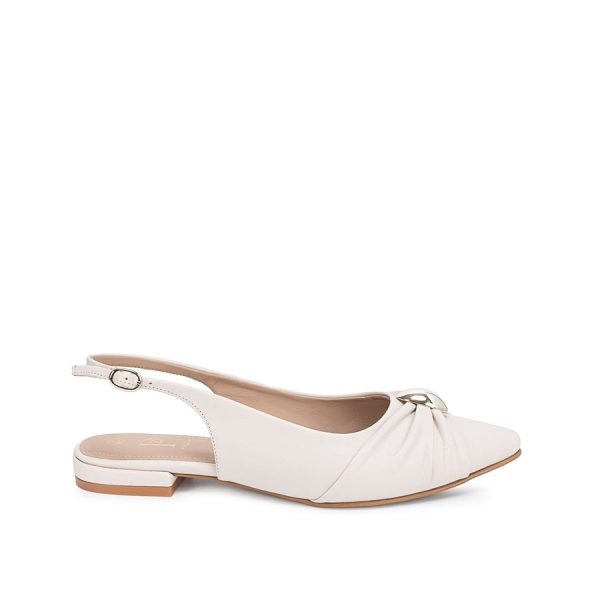 Zapato Stiletto Casual Hueso - Mod. 0014