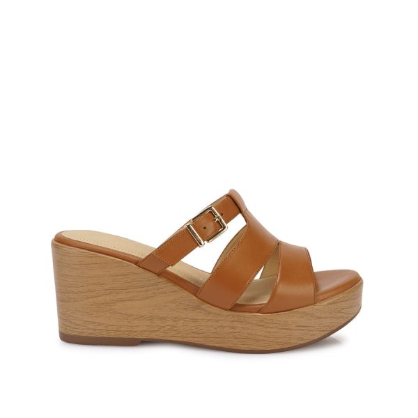 Sandalia Slide Casual Camel - Mod. 5465