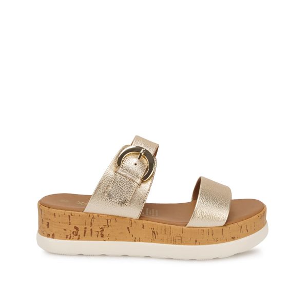 Sandalia Strap Casual Dorado - Mod. 5745