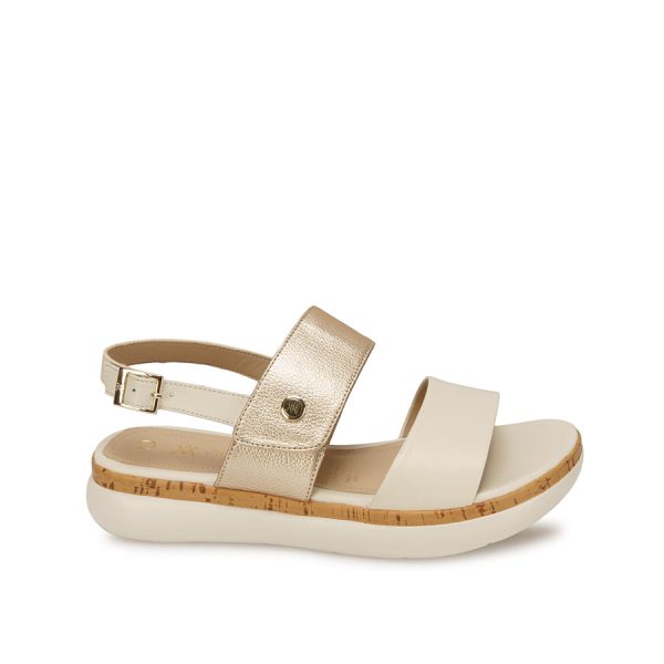 Sandalia D'orsay Casual Hueso - Mod. 7381