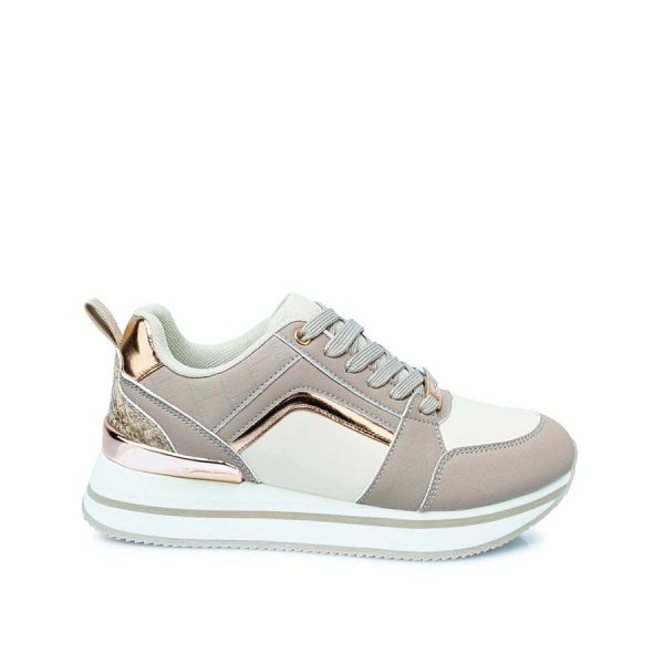 Zapatilla Casual Hueso - Mod. 9641
