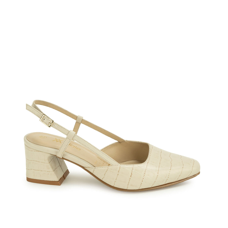 Zapato Stiletto Vestir Off White