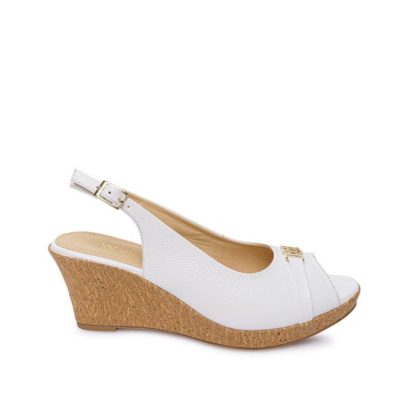 Sandalia Peep Toe Casual Blanco - Mod. 5324