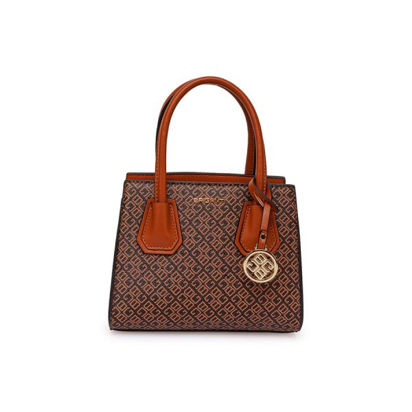 Cartera Satchel Marron