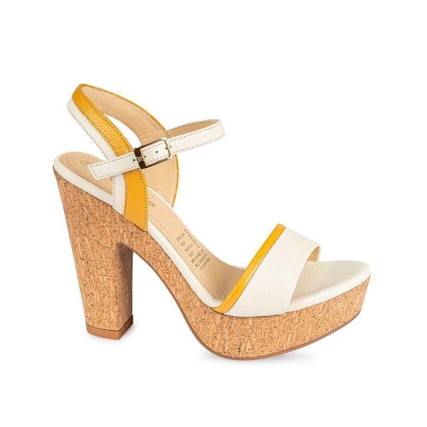 Sandalia D'orsay Casual Hueso - Mod. 9186