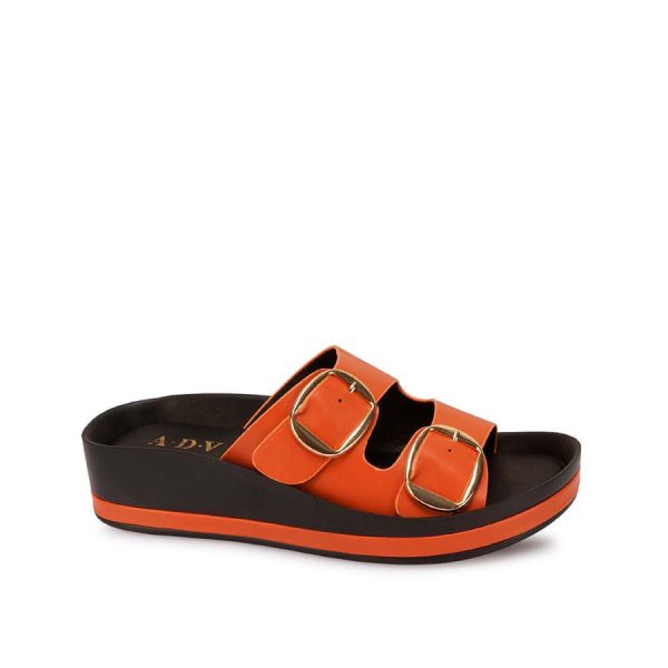 Sandalia Strap Casual Naranja