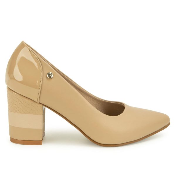 Zapato Stiletto Casual Beige - Mod. 8984