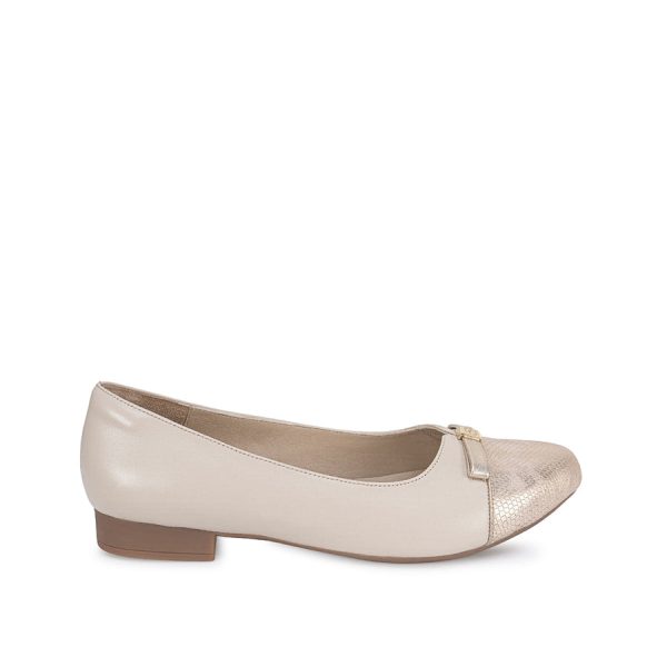 Zapato Ballerina de Vestir Hues/Dorad