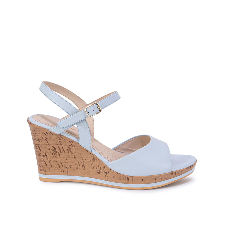 Sandalia D'Orsay Casual Celeste - Mod. 1444