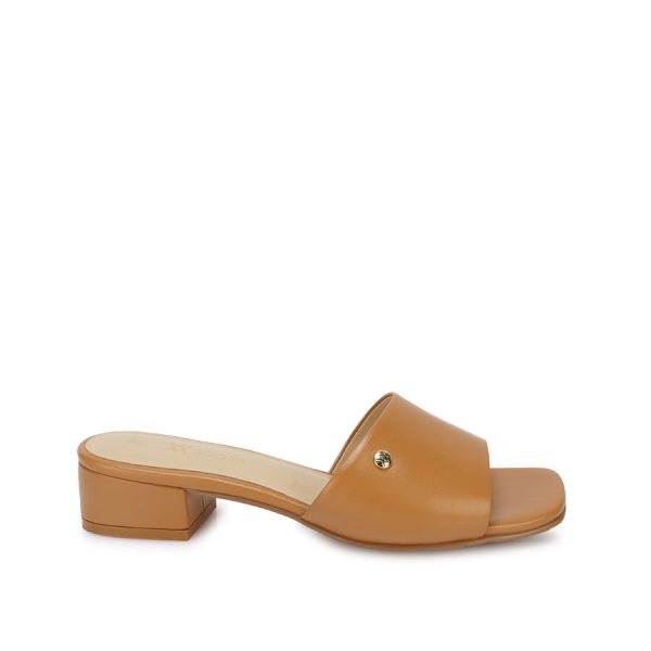 Sandalia Slide Casual Camel - Mod. 7613