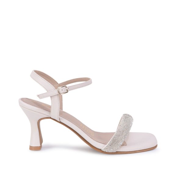 Sandalia D'Orsay Casual Hueso - Mod. 2855