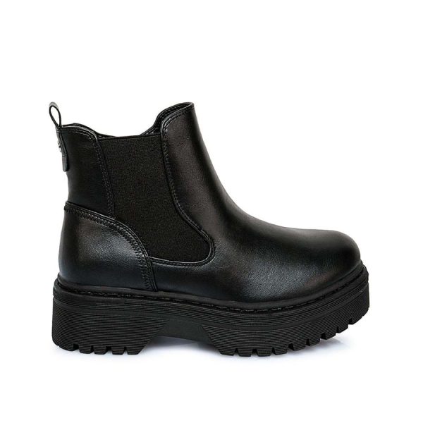 Botín Chelsea Casual Negro