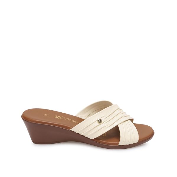 Sandalia Slide Casual Hueso - Mod. 5500
