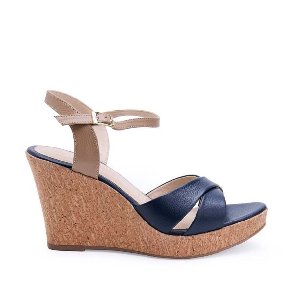 Sandalia D'orsay Casual Azul - Mod. 9466