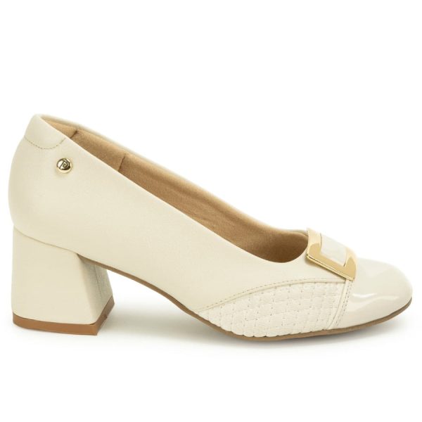 Zapato Stiletto Casual Hueso - Mod. 9189
