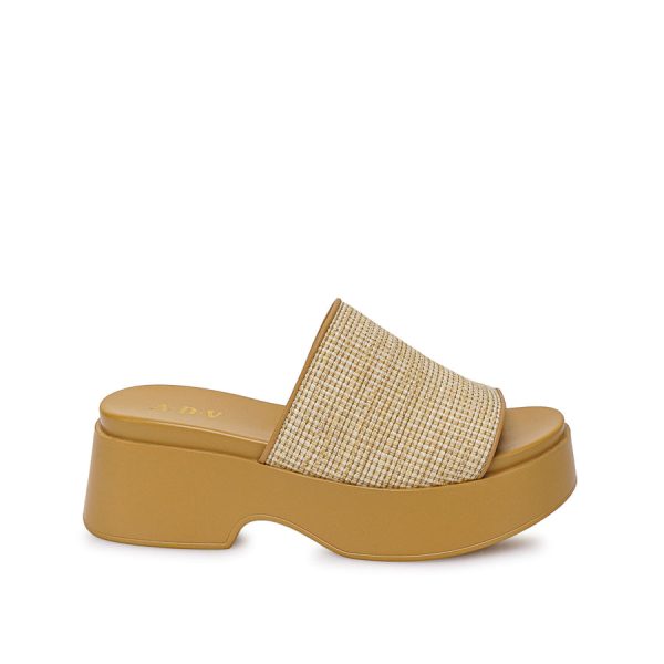 Sandalia Slide Casual Beige - Mod. 4604