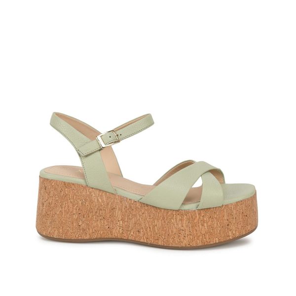 Sandalia D'orsay Casual Verde