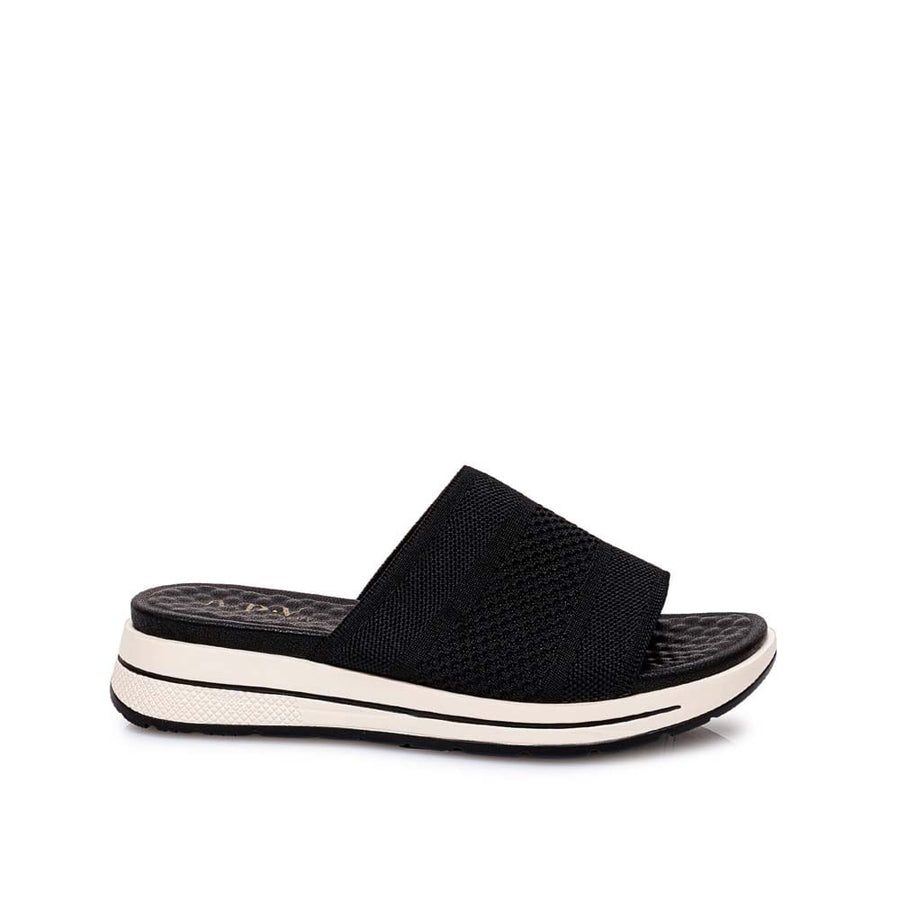Sandalia Slide Casual Negro - Mod. 4374
