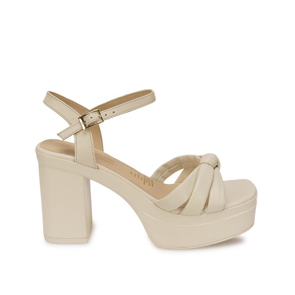 Sandalia D'orsay Casual Hueso - Mod. 5454